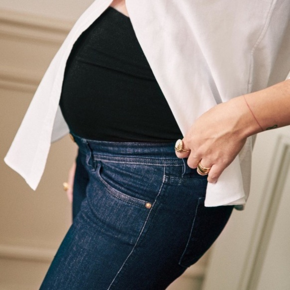 Sezane The Mommy Slim Maternity Skinny Jeans